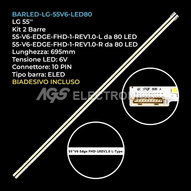 BARLED-LG-55V6-LED80