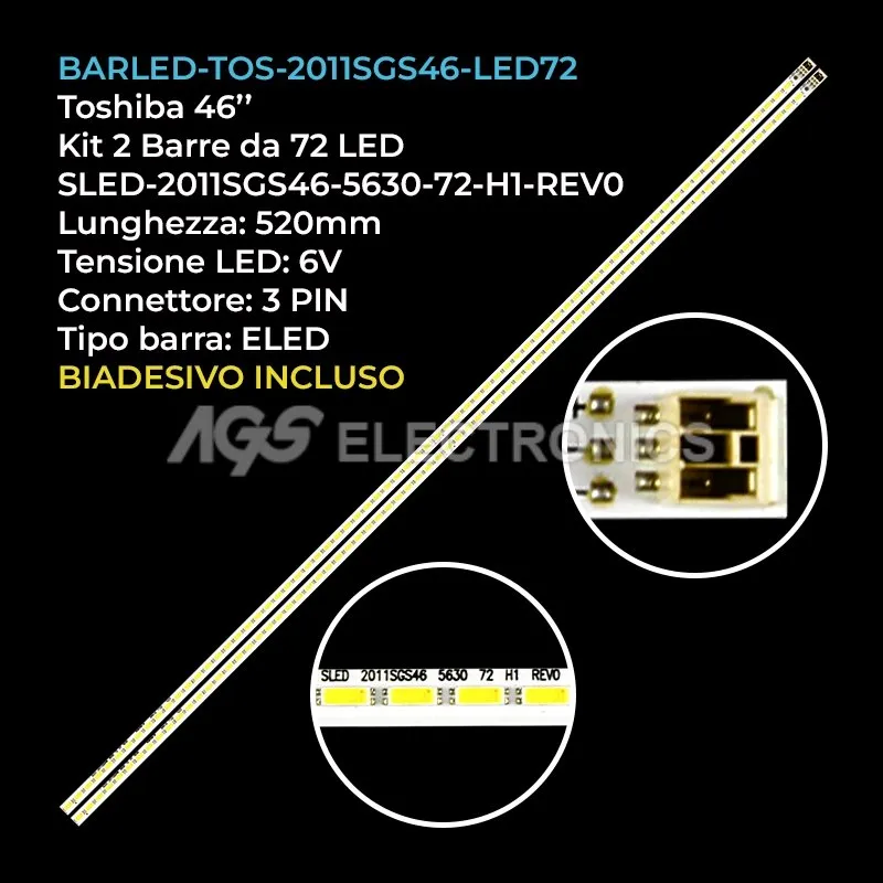 BARLED-TOS-2011SGS46-LED72