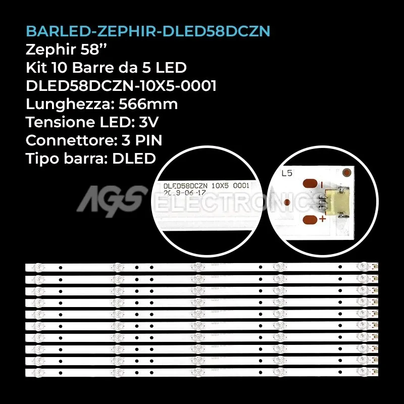 BARLED-ZEPHIR-DLED58DCZN