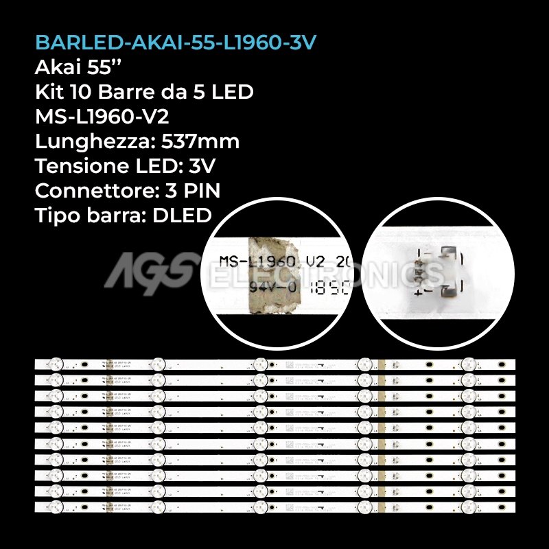 BARLED-AKAI-55-L1960-3V