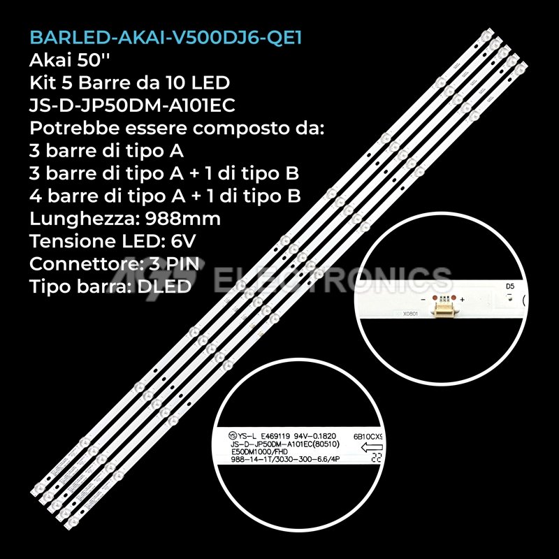 BARLED-AKAI-V500DJ6-QE1