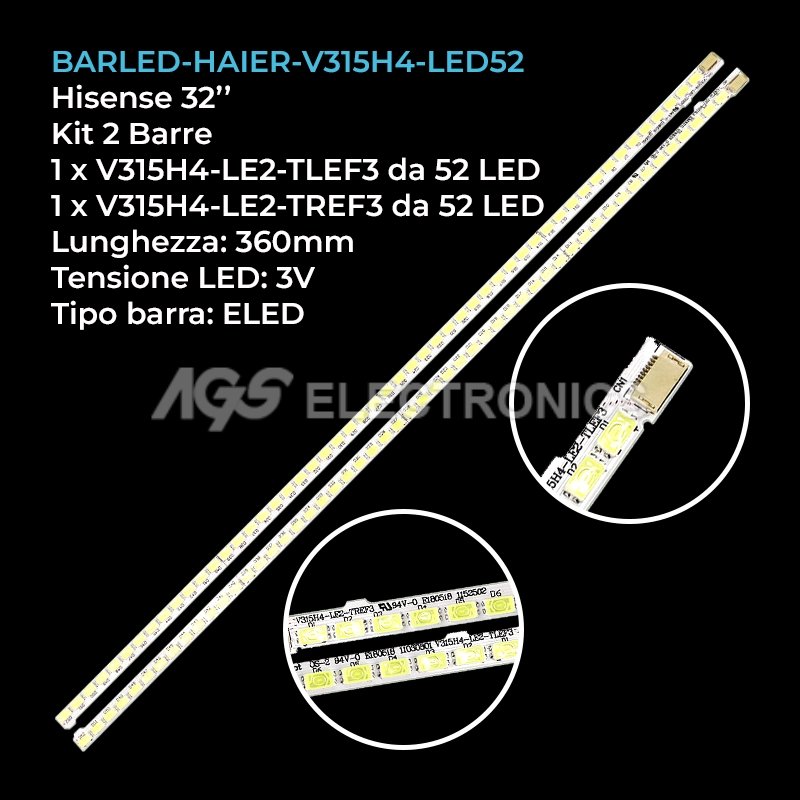 BARLED-HAIER-V315H4-LED52