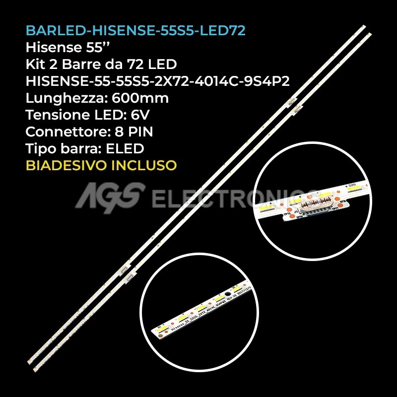 BARLED-HISENSE-55S5-LED72