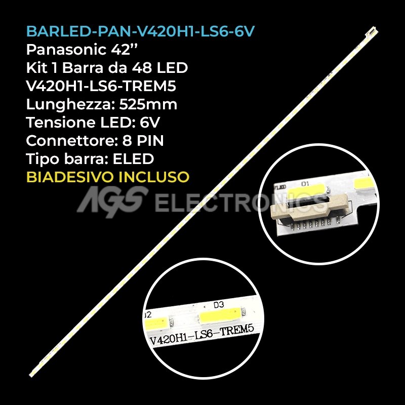 BARLED-PAN-V420H1-LS6-6V