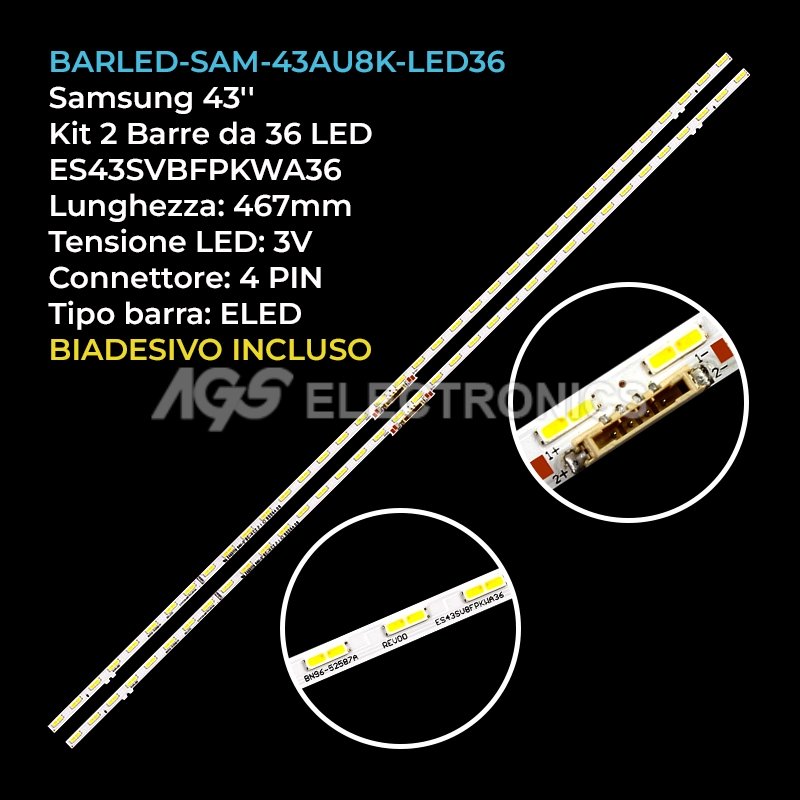 BARLED-SAM-43AU8K-LED36