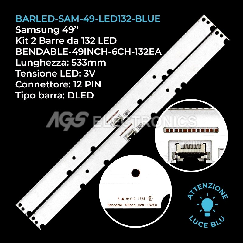 BARLED-SAM-49-LED132-BLUE