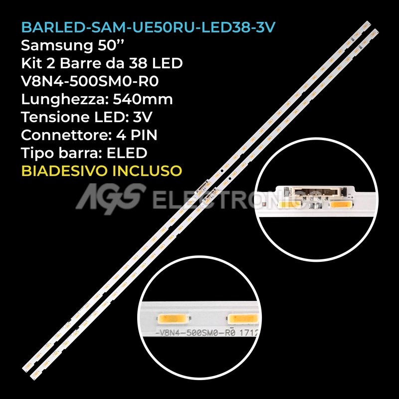 BARLED-SAM-UE50RU-LED38-3V
