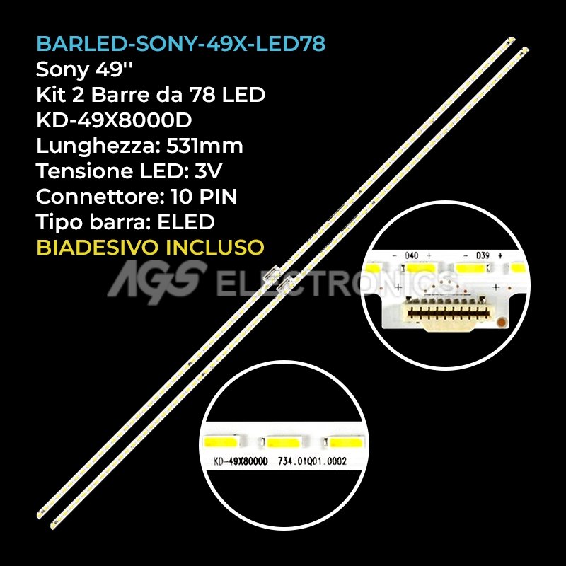 BARLED-SONY-49X-LED78