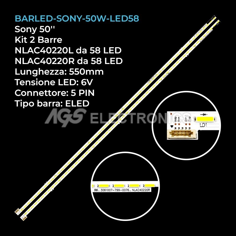 BARLED-SONY-50W-LED58