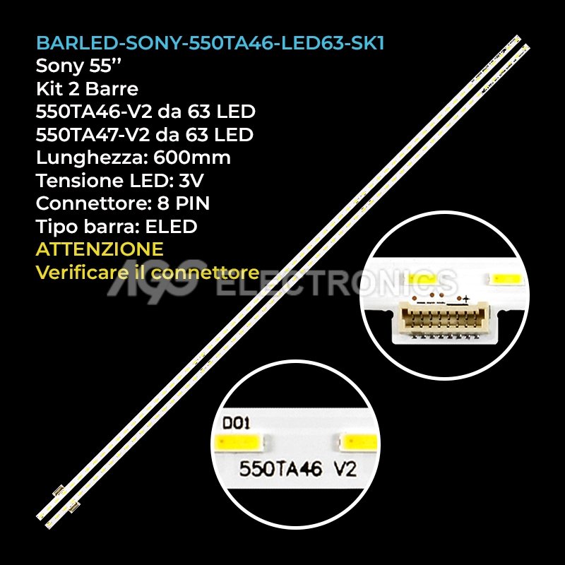 BARLED-SONY-550TA46-LED63-SK1