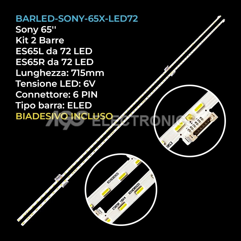 BARLED-SONY-65X-LED72