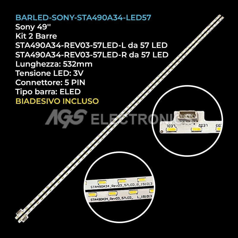 BARLED-SONY-STA490A34-LED57