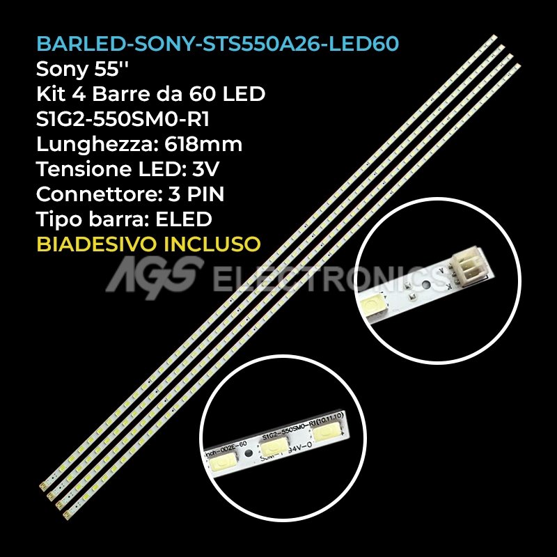 BARLED-SONY-STS550A26-LED60