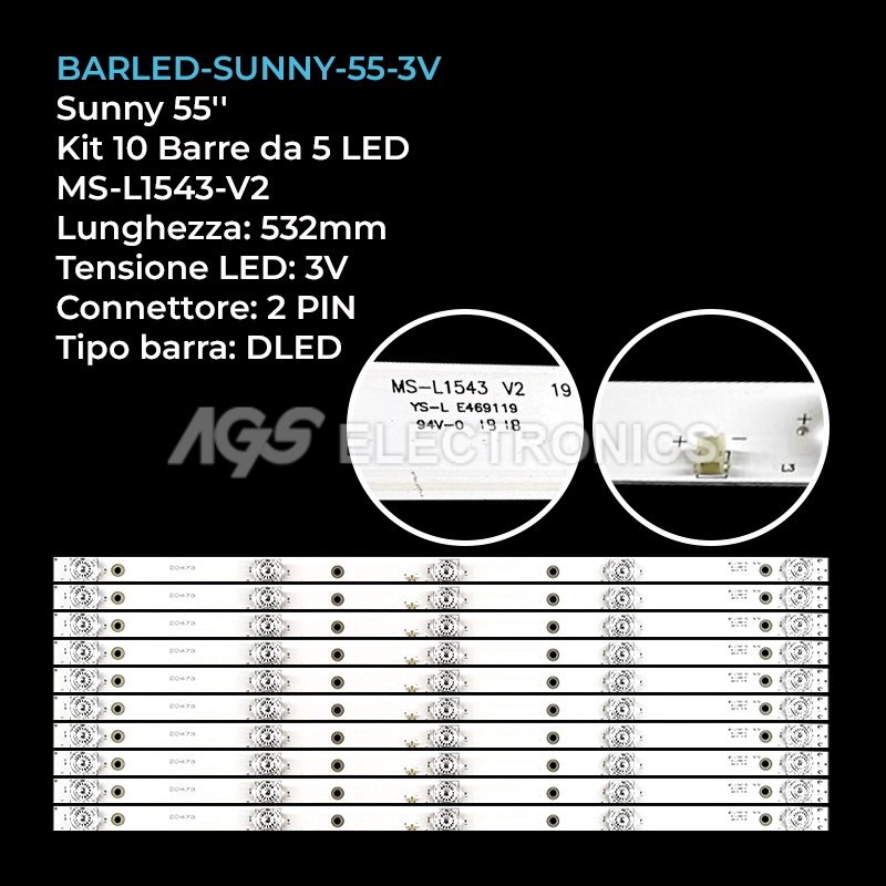 BARLED-SUNNY-55-3V