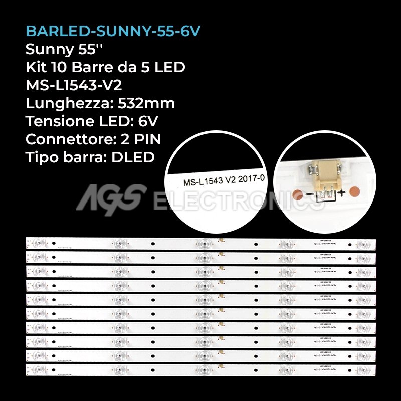 BARLED-SUNNY-55-6V
