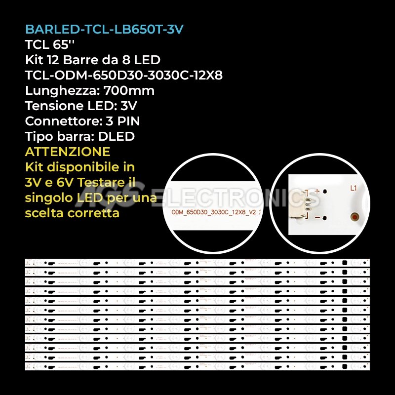 BARLED-TCL-LB650T-3V