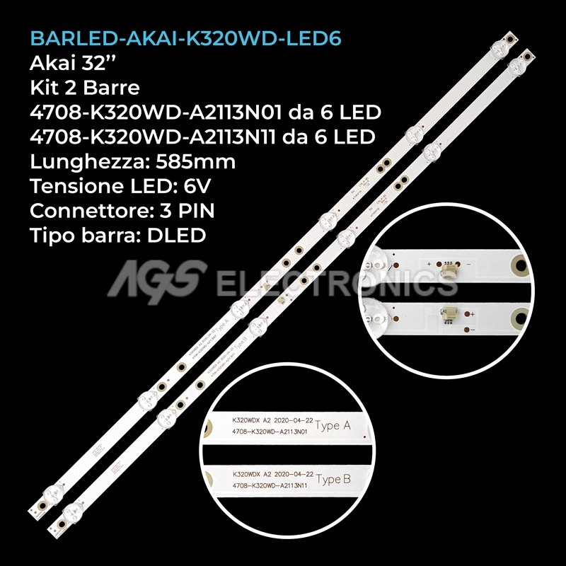BARLED-AKAI-K320WD-LED6