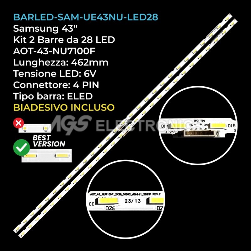 BARLED-SAM-UE43NU-LED28