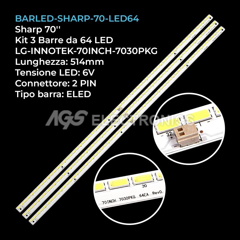 BARLED-SHARP-70-LED64